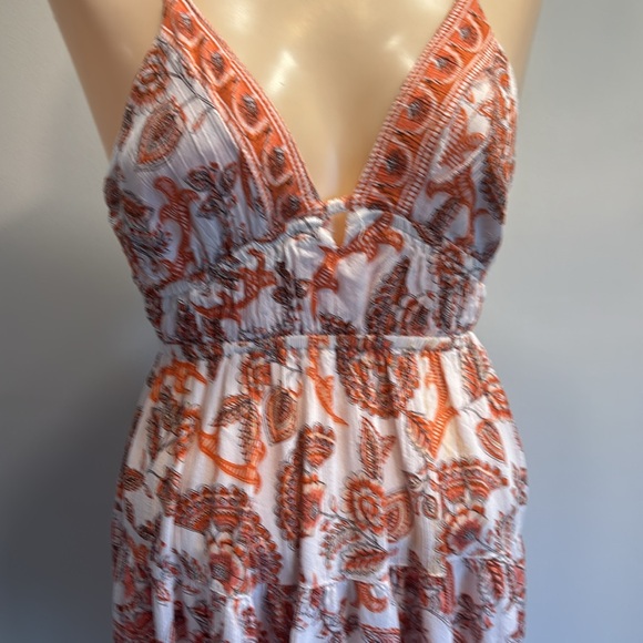 Orange and white sundress - Picture 3 of 6